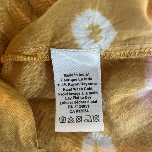 Anthropologie Yellow Patterned Jumpsuit - Picture 10 of 11